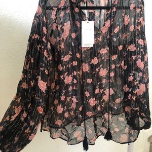 Zara long sleeve blouse